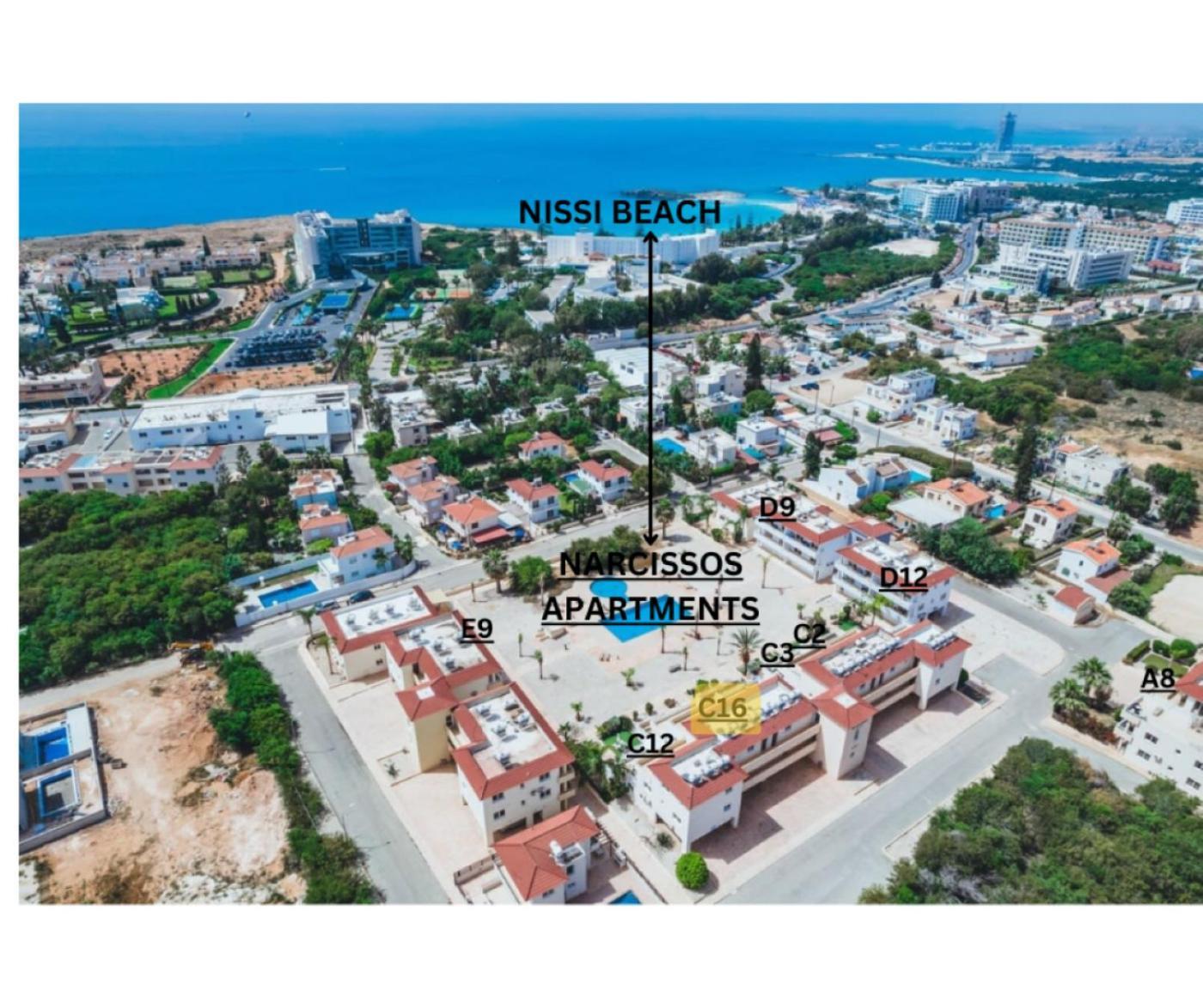 Narcissos Nissi Beach Apartment C16 Ayia Napa Exterior foto